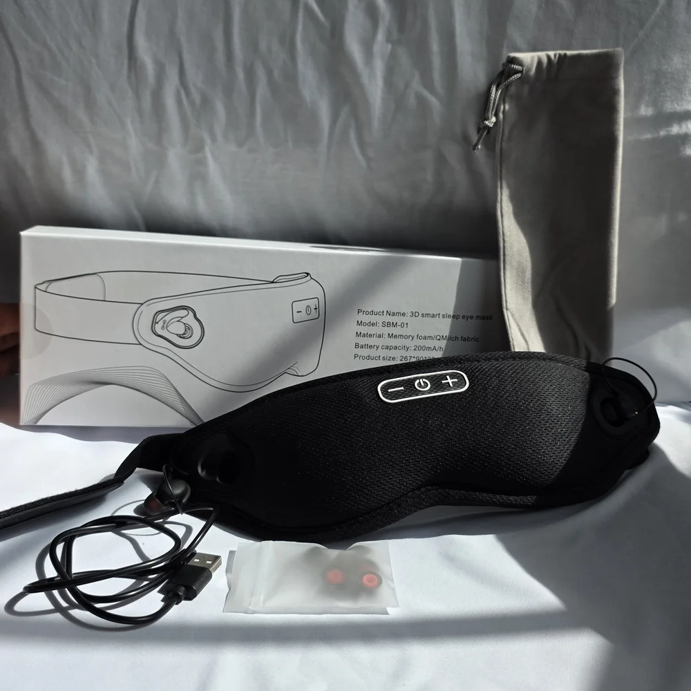 Smart Sleep VR Mask with Audio - Black